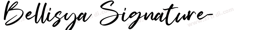 Bellisya Signature字体转换